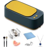 Machine de Nettoyage Multi-usages - Nettoyeur Professionnel Portable pour Bijoux et Lunettes - Capacité de 300ml - Vert