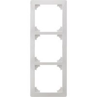 Triple plaque de finition - Blanc - Orys - Zenitech