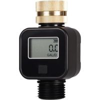 Gartenwasserzähler, 4 Modi Wasserverbrauchskontrolle, Digitaler Durchflussmesser