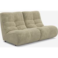 Modulares 2-Sitzer-Sofa aus weichem Samt Design Gardena - Beige