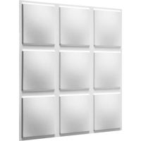 Panneau décoratif mural 3D Cubes – 12 panneaux 50x50cm pour 3m² – Écologique et peinturable – Installation facile avec colle spéciale – Wallart