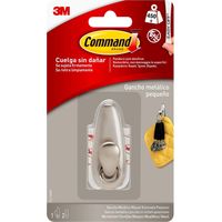 Command FC11-BN Gancio Adesivo Piccolo, Metallico Classico, Argento