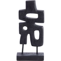 Light & Living Beistelltisch Mizuho aus Holz in Crème – Ø50x47 cm