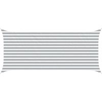 vidaXL Voile d'ombre Gris clair et blanc 4,5 x 2 m
