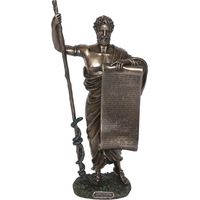 Statuette en polyrésine Hippocrate aspect bronze