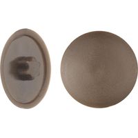 Abdeckkappen Ø 13,5 mm für TX 25 Schrauben dunkelbraun - 50 Stk. Abdeckkappen