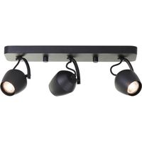 Spot en saillie 2 lumières Vertino noir avec de l'or - G06716/86