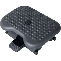 Repose-pieds de bureau ergonomique avec angle réglable 30° et 3 hauteurs, gris foncé, confort posture et travail