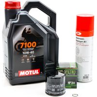 Kit Entretien Vidange Standard pour YAMAHA FZ8 800 N de 2011 à 2016 - MOTUL 7100 10W40 4L