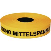 KELMAPLAST Trassenwarnband Achtung MittelspannungskabelBreite 40 mm Länge 250 m gelb