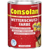 Consolan Wetterschutz-Farbe 0,75 L rehbraun Holzschutzfarbe