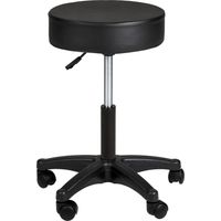 Tabouret à roulettes - noir