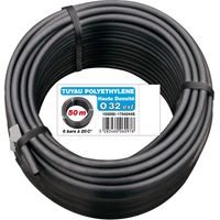 Tuyau d'alimentation pour arrosage enterré 50m – PE HD 6 bars Ø32mm – Résistant aux intempéries – Débit optimal pour grandes surfaces – Aquaflow
