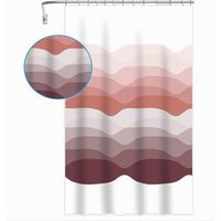 Tenda Per Doccia Vasca Bagno Con 12 Ganci Gradazioni Di Colore 180x200 Cm 87573