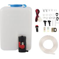 Universelles Scheibenwaschset mit 12-V-Reinigungspumpe und 1,8-Liter-Scheibenwaschbehälter.