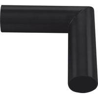 POHL Bar-Fußreling Eckverbinder 90 Grad Stahl schwarz beschichtet