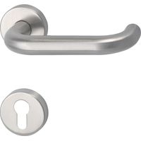 MARCHESI Drückergarnitur HARMONIE - auf Rosette PZ, 38 - 45, Edelstahl matt
