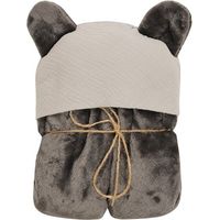 KOALA-MUSLIN-Decke mit Kapuze, 95x95