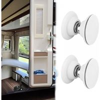 Lot de 2 loquets de porte magnétiques pour camping-car, avec ruban adhésif, support de porte de caravane, pour camping-car, bateau