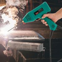Handschweißgerät,300W Schweißpistole,Schweißgerät für vielseitige Anwendungen-Drahtstangen Elektroschweißgerätesatz,Schweißdraht-Durchmesser 1.6-3.2mm (Grün)