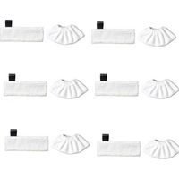 FENOPLASTICACompatible avec les accessoires de chiffon vapeur Karcher Black Label et le balai vapeur Karcher Magic Floor Mop SC Series (6 Black Label + 6 chiffons vapeur fins)