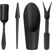 Ibergarden Gartenpflege-Set schwarz 3 Stück