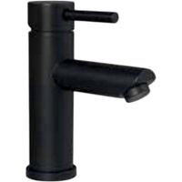 Miscelatore Lavabo Acciaio Inox 304 Nero Opaco con Piletta Click Clack Ottone 1”1/4 – Cartuccia Ø35 mm
