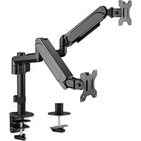 Gembird MA-DA2P-01 support de moniteur 81,3 cm (32") Noir Bureau