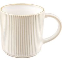 Mugs Agora Beige Set De 6 Mugs En Céramique Beige - Amefa Medard De Noblat