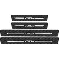 (4 pièces) Pour Nissan Versa : emblème,style automobile,seuil de porte,bande de protection adhésive anti-rayures et anti-salissures,accessoires auto