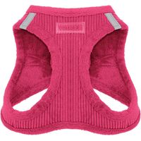 Voyager Step-In Plüsch-Hundegeschirr by Best Pet Supplies - Step-In-Westengeschirr für kleine und mittelgroße Hunde, Weicher Plüsch, Fuchsia Kordr, size S - Brust 37-40 cm