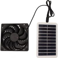 Solarbetriebener Panel-Abluftventilator, 15 W, Solarpanel-Ventilator für Gewächshaus, Haustierhaus FLITI
