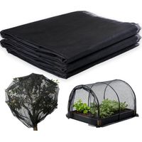 Rete antizanzare per esterni, rete di protezione dagli insetti, rete da giardino a maglia fine, barriera contro uccelli e caccia, rete di protezione per piante da giardino (3 x 4 m)