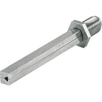 Pointe de profil VK FDW 4-KT.8x80mm en fer zingué, divisée, M12x1,25
