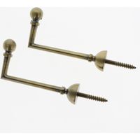 Lot de 2 Gonds Boule de 80mm en Bronze pour tringles à rideaux - BOULET