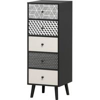 Mobile Cassettiera 5 Cassetti 40x40x111.5cm