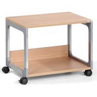 Durable 3710124 System Multi Trolley 48, metallic silber / buche