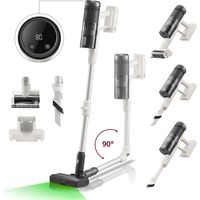 Roborock H60 Pro Aspirateur Balai sans Fil, 170AW, 80 Min d’Autonomie, Tube Flexible 90°, Détection Poussière LED