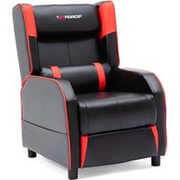 GTFORCE RANGER X FAUX LEATHER GAMING SEAT RECLINER ARMCHAIR SOFA RECLINING CINEMA CHAIR RED