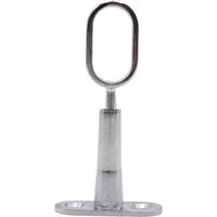 ovale Kleiderstangenhalterungen, Höhe 45 bis 80 mm, zentrale Rohrhalterung für Kleiderschränke, Kleiderstangen, Gardinenstangen an der Decke