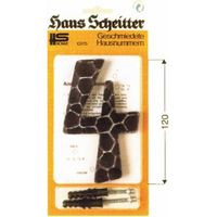 HS ROWE SCHEITTER, Hausnummer 15 schwarz gehämmert Nr."3"
