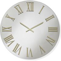 Orologio rotondo D80 cm in cristallo Chiaro e numeri Oro - TIWAR