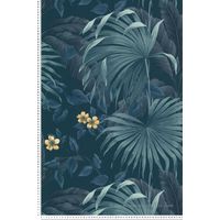 Papier peint Jungle Bleu canard Séjours & Chambres Lutèce