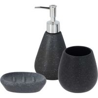 Badezimmer Accessoire-Set: Seifenspender, Seifenschale und Becher