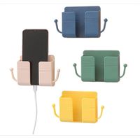 (10x3x9,5cm, 4 coloris)support telecommande mural, 4 Pièces rangement telecommande tv ABS boite telecommande avec Crochet pour Télécommandes, Articles