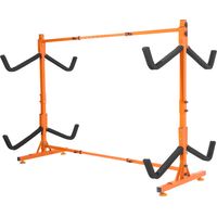 Mophorn Supporto per kayak autoportante in acciaio resistente regolabile, 220 libbre max, supporto per 4 kayak, braccioli imbottiti, garage interno ed esterno