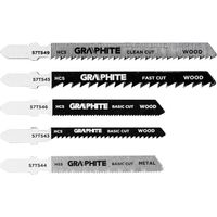 Satz von Klingen graphite Stahl fünf Klingen 76 mm