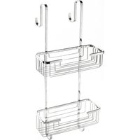 Étagère de douche rectangulaire à suspendre en acier inoxydable Aisi 304 – Finition poli – Dimensions 25x55x19 cm – Fixation avec vis ou adhésif – Metaform