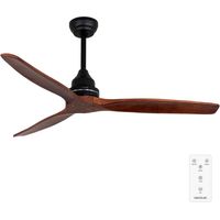 Cecotec – Ventilateur de plafond 52" avec télécommande – Minuterie 1/4/8h – Mode hiver-été – 3 vitesses – 3 pales – 70W pour grande pièce