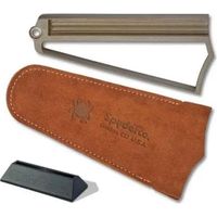 Schleifstein Spyderco außen Silber Schwarz